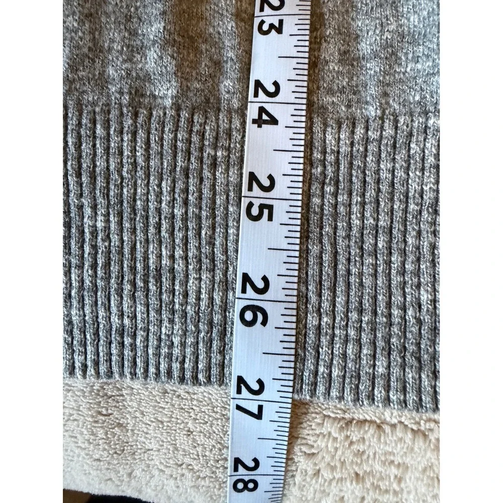 American Eagle Mens V-Neck Sweater Heather Gray Cotton Athletic Fit‎ Large L
